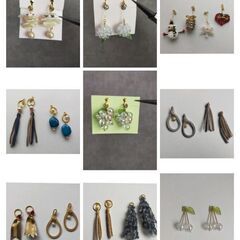ハンドメイドイヤリング　1つ200円の画像