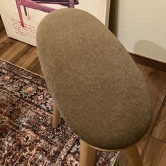 極美品・完品】ナガノインテリア スツール 木製 コッペスツール