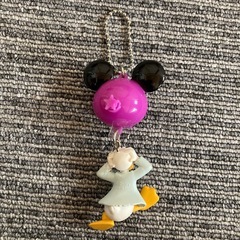 Disney ★ ドナルドダック スカルバルーン キーホルダー　希少の画像