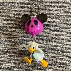 Disney ★ ドナルドダック スカルバルーン キーホルダー　希少