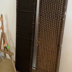 【売却済】アジアンテイスト パーテーション 衝立 3連タイプ／店舗改装・新築建て替えに伴い、装飾品・備品・家具を譲渡いたしますの画像