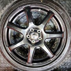 【DUNLOP WM03 205/50R17】スタッドレス【DUNLOP PRD 17インチ 7J5HPCD100+53】22年製 バリ溝 インプレッサスポーツ等　(VTL264)の画像