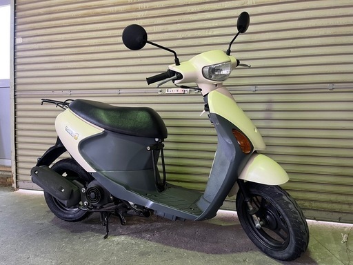 【売約済】実働 BT新品 バリ溝 スズキ CA45A レッツ4 4スト原付 4ストインジェクション スクーター アイボリー