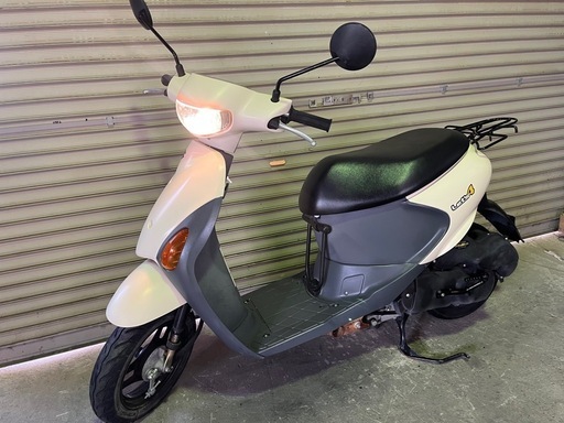 【売約済】実働 BT新品 バリ溝 スズキ CA45A レッツ4 4スト原付 4ストインジェクション スクーター アイボリー
