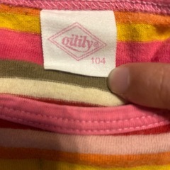 100cm Oilily ブランド　女の子長袖シャツ2点セットの画像