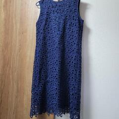 決まりました。ノースリーブワンピース　紺色　2点の画像