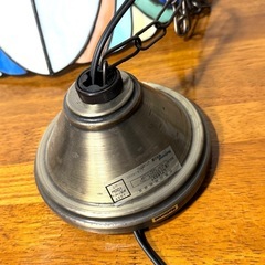 National レトロ アンティーク ステンドグラス ランプの画像