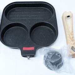 新品 目玉焼きフライパン フライパン 蓋付き IH対応の画像