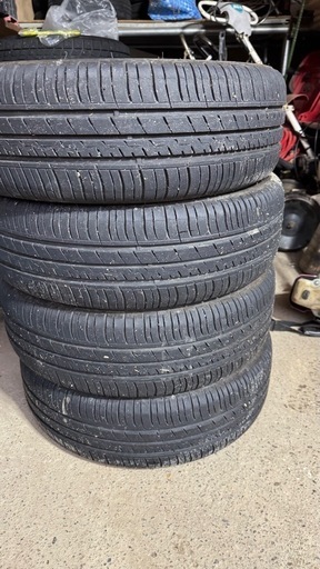 5zigen CANNONBALL マットブラックレッドライン　廃盤希少品　165/50r15 4本セット