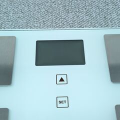 アイリスオーヤマ 超薄型 体重計 体組成計 IMA-001 ホワイトの画像