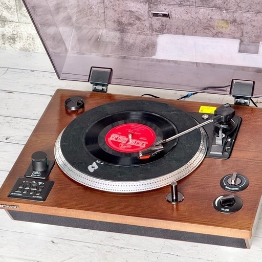 SANSUI Bluetooth機能付きレコードプレーヤー SLP-5000BT