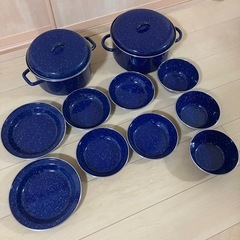 コールマン  ホーロー 鍋　食器セット