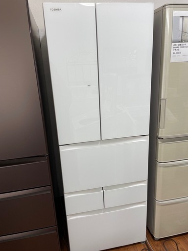 送料・設置込み可　冷蔵庫　462L TOSHIBA 2021年【分解クリーニング済み】