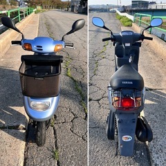 すぐ乗れる!! 実働 ジョグ ポシェ SA08J 原付 スクーター ★バッテリー新品 ★セルにて始動可能!! ★県内最短当日配送!!の画像