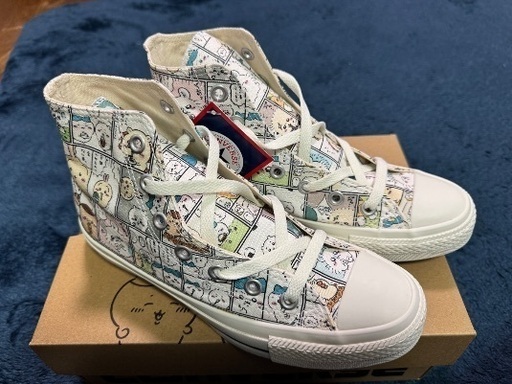 24.5cm ちいかわ コンバース コミック柄
