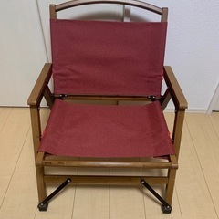 キャンプ　チェア　椅子　折り畳み　ワインレッド
