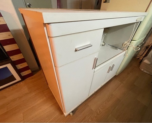 【お値下げ交渉可能】キャスター付きキッチンカウンター