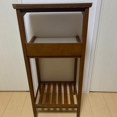 収納棚　電話台　昭和　レトロ　アンティークの画像