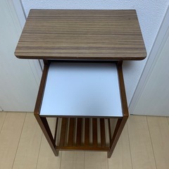 収納棚　電話台　昭和　レトロ　アンティークの画像