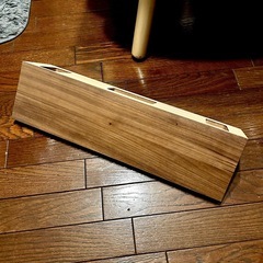 無印良品 壁に付けられる家具棚 44cm ウォールナットの画像