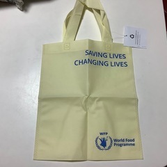 国連グッズ　国連WFP ノベルティ　エコバッグ　メモ用紙 ボールペンの画像