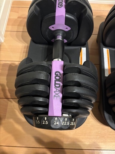 可変式ダンベル 24kg 15段階 (けっけ) 塩谷のフィットネス