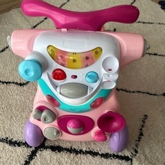 3WAY ウォーカー＆ライドオン ピンク こども ベビー　おもちゃ