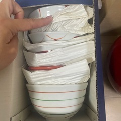 たち吉　壺　赤絵　一膳丼揃　お椀　陶器の画像