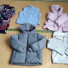 【古着】【USED】女児用洋服セット【サイズ120】【厚手】【5...