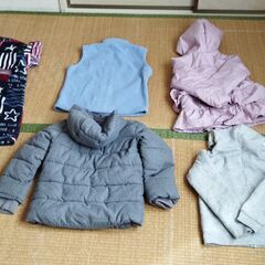 【古着】【USED】女児用洋服セット【サイズ120】【厚手】【5点セット】の画像