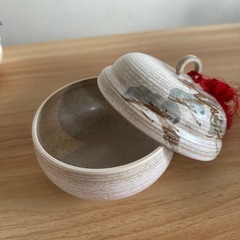 【未使用】京焼清水焼　雲楽窯　蓋付美鈴小鉢　お菓子入れ　小物入れの画像