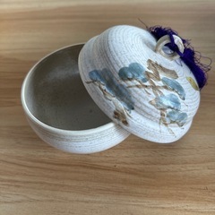 【未使用】京焼清水焼　雲楽窯　蓋付美鈴小鉢　お菓子入れ　小物入れの画像