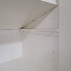 J9314　IKEA　イケア　ガラス扉付き本段　LIATORP　リアトルプ　ホワイト　クリーニング済み【リユースのサカイ柏店】の画像