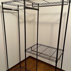 【取引中】衣装ラック　スチールラックの画像