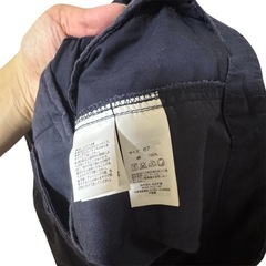 クロップドパンツ ジッパー付きの画像