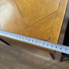 取り引き中です。ダイニングテーブル🧡椅子は2脚です。の画像