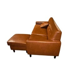 【ジ0421-16】美品❗️定価で買うと3万円❗️ソファ ソファー 3人掛けソファー 3人掛け レザー L字 ブラウンの画像