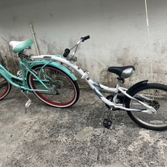 20インチNENTキッズバイク トレーラーサイクル補助自転車ポタ...