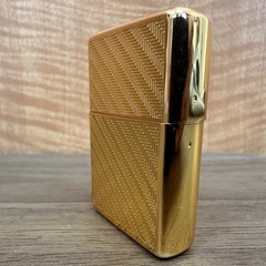 【塩尻市引き取り限定】Zippo ジッポー タイムタンク ゴールド ケース付き 置時計の画像