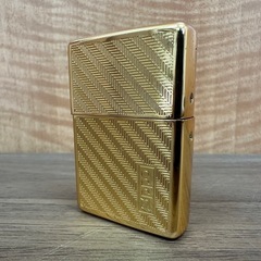 【塩尻市引き取り限定】Zippo ジッポー タイムタンク ゴールド ケース付き 置時計の画像