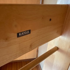 カトージ　ハンガーラック　木製　ハンガー付きの画像