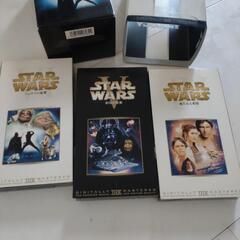 【おまけ付き】　スター・ウォーズ トリロジー 　VHS　3枚組　オビ＝ワン・ケノービ　アナキン　カード付きの画像