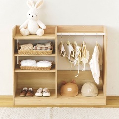 新品　サリュ　子ども家具　ラック　知育時計