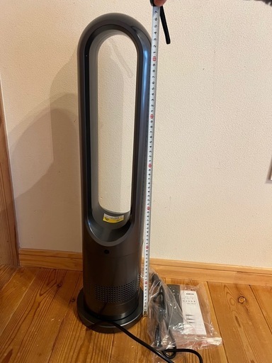 新品未使用✨冷暖兼用タワーファン 温風 冷風  大風量 羽根なし扇風機 リモコン操作 スリムファン 転倒&過熱OFF セラミックファンヒーター グレー