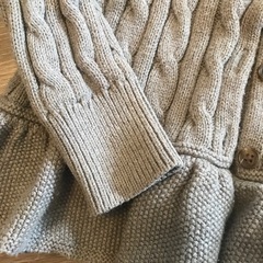 ラルフカーディガン　ほぼ新品　5才サイズ　グレーの画像
