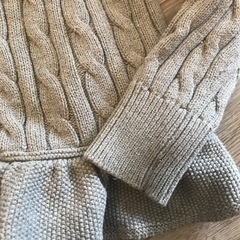 ラルフカーディガン　ほぼ新品　5才サイズ　グレーの画像