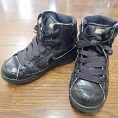 NIKE21cm黒ダンスシューズ