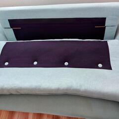 2人掛けソファ（ティファニーブルー）の画像