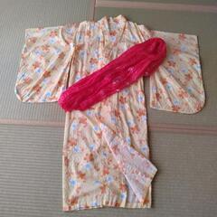 120cm　浴衣と帯セット①