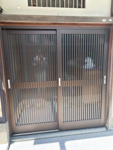 玄関扉　引き戸